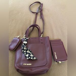 Steve Madden Bucket Bag with Accessories